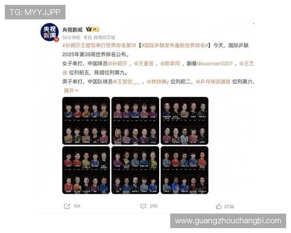 南京乒乓球队在大满贯积分榜上以57分稳居第一名引发关注